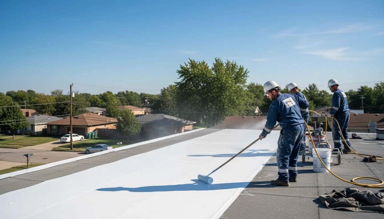 Commercial roof coating in Calais, ME near me